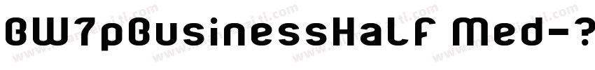 BW7pBusinessHalf Med字体转换